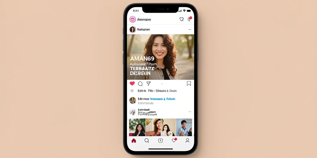 Tampilan antarmuka AMAN69 yang menarik dengan banyak pilihan filter.