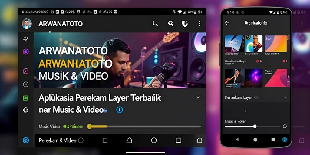 Antarmuka ARWANATOTO untuk perekaman layar yang user-friendly.