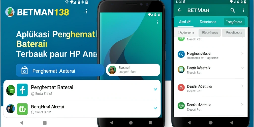 Antarmuka BETMAN138 menampilkan fitur penghemat baterai yang efektif.