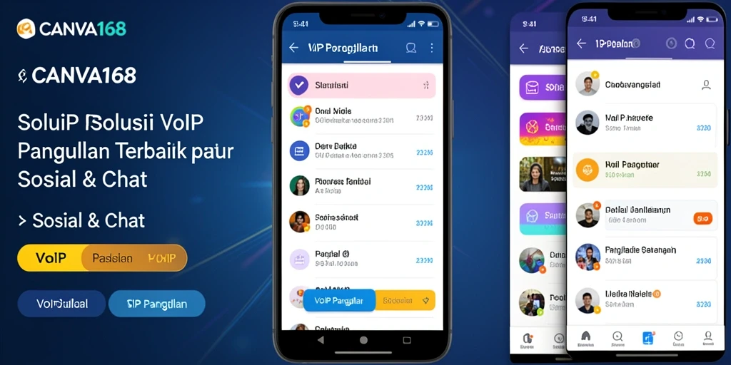 Antarmuka intuitif aplikasi VoIP Panggilan CANVA168.