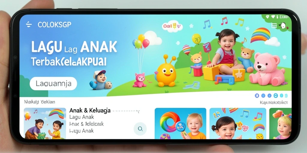 Tampilan antarmuka COLOKSGP yang ceria dan interaktif.