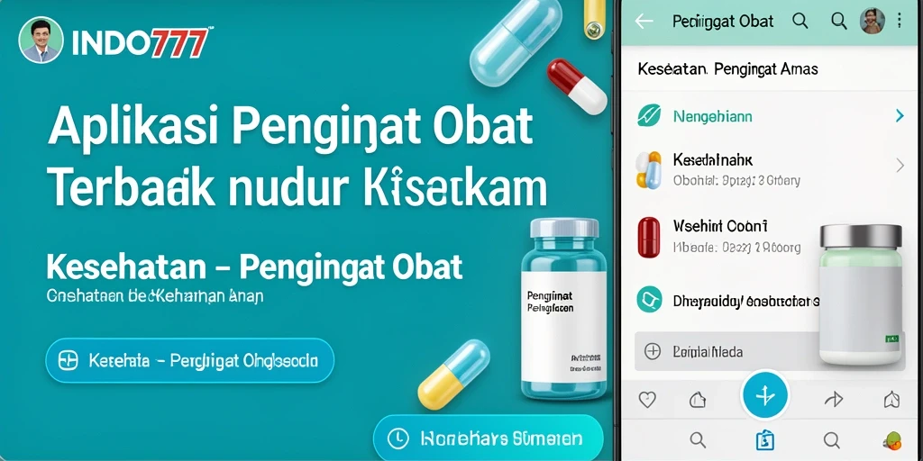 Tampilan antarmuka INDO777 yang memudahkan penggunaan Pengingat Obat.