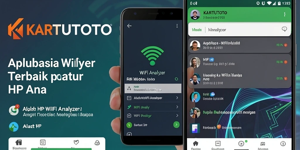 Tampilan antarmuka KARTUTOTO menunjukkan informasi jaringan WiFi secara jelas.