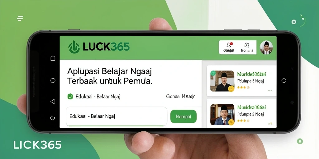 Antarmuka LUCK365 yang intuitif dan menarik untuk belajar Ngaji.