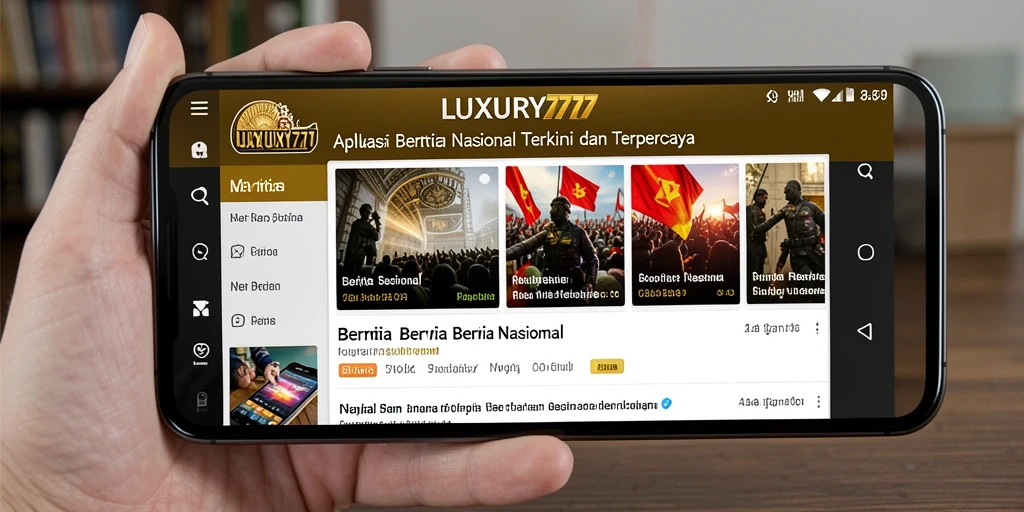 Tampilan antarmuka aplikasi LUXURY777 yang modern dan fungsional.