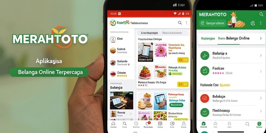Tampilan antarmuka MERAHTOTO yang menarik dan mudah digunakan.