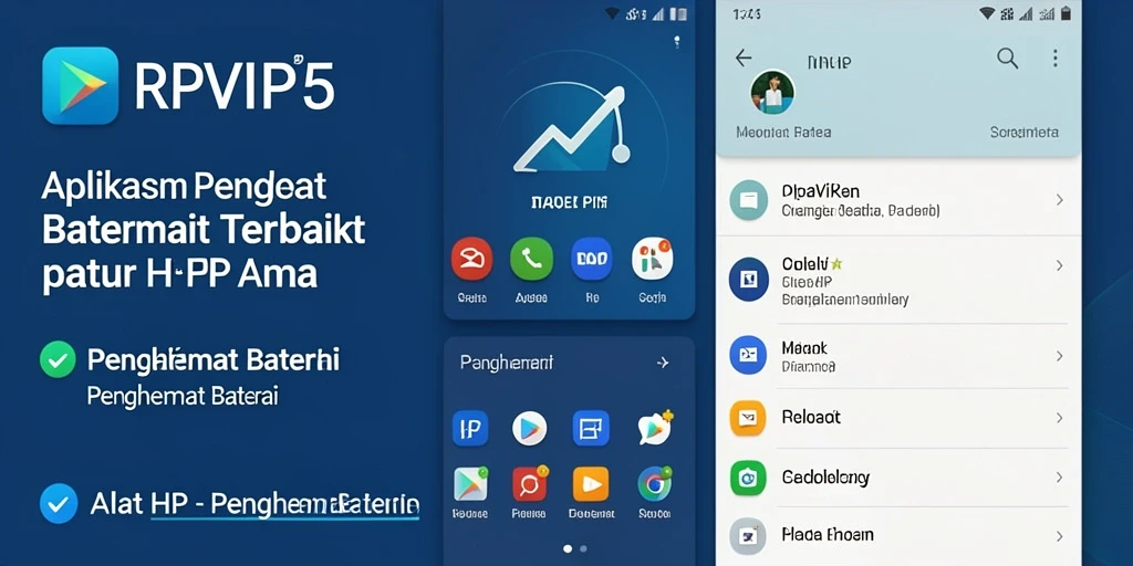 Tampilan antarmuka RPVIP5 untuk penghematan baterai yang optimal.