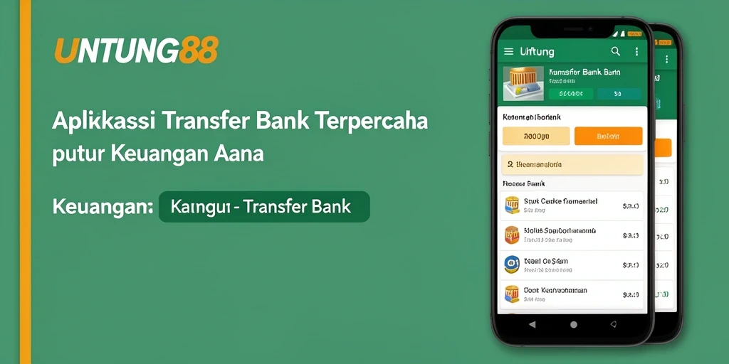 Tampilan antarmuka aplikasi Transfer Bank UNTUNG88 yang mudah digunakan.