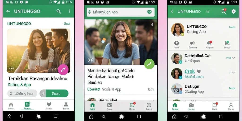 Screenshot utama UNTUNGGO menampilkan antarmuka pengguna yang menarik dan mudah digunakan.