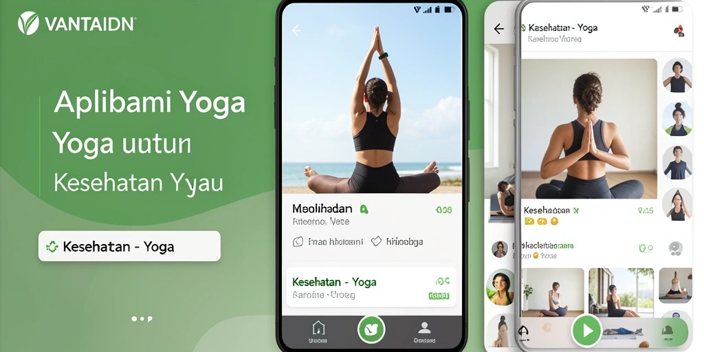 Antarmuka pengguna VANTAIDN yang memudahkan latihan Yoga sehari-hari.